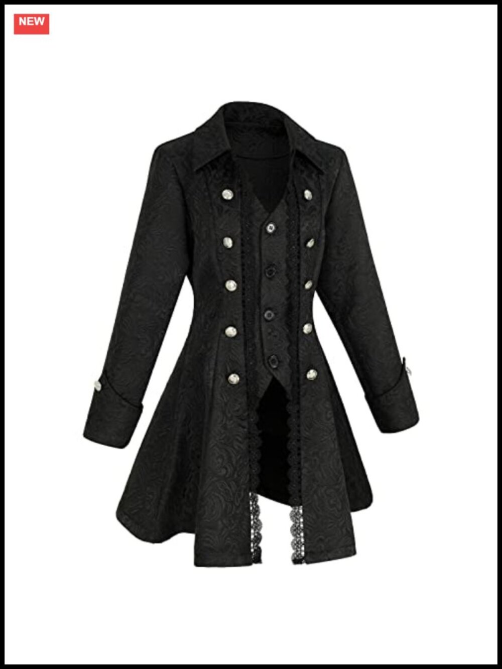 Medieval Gothic Tailcoat Pirate Costume Women's Steampunk Jacket